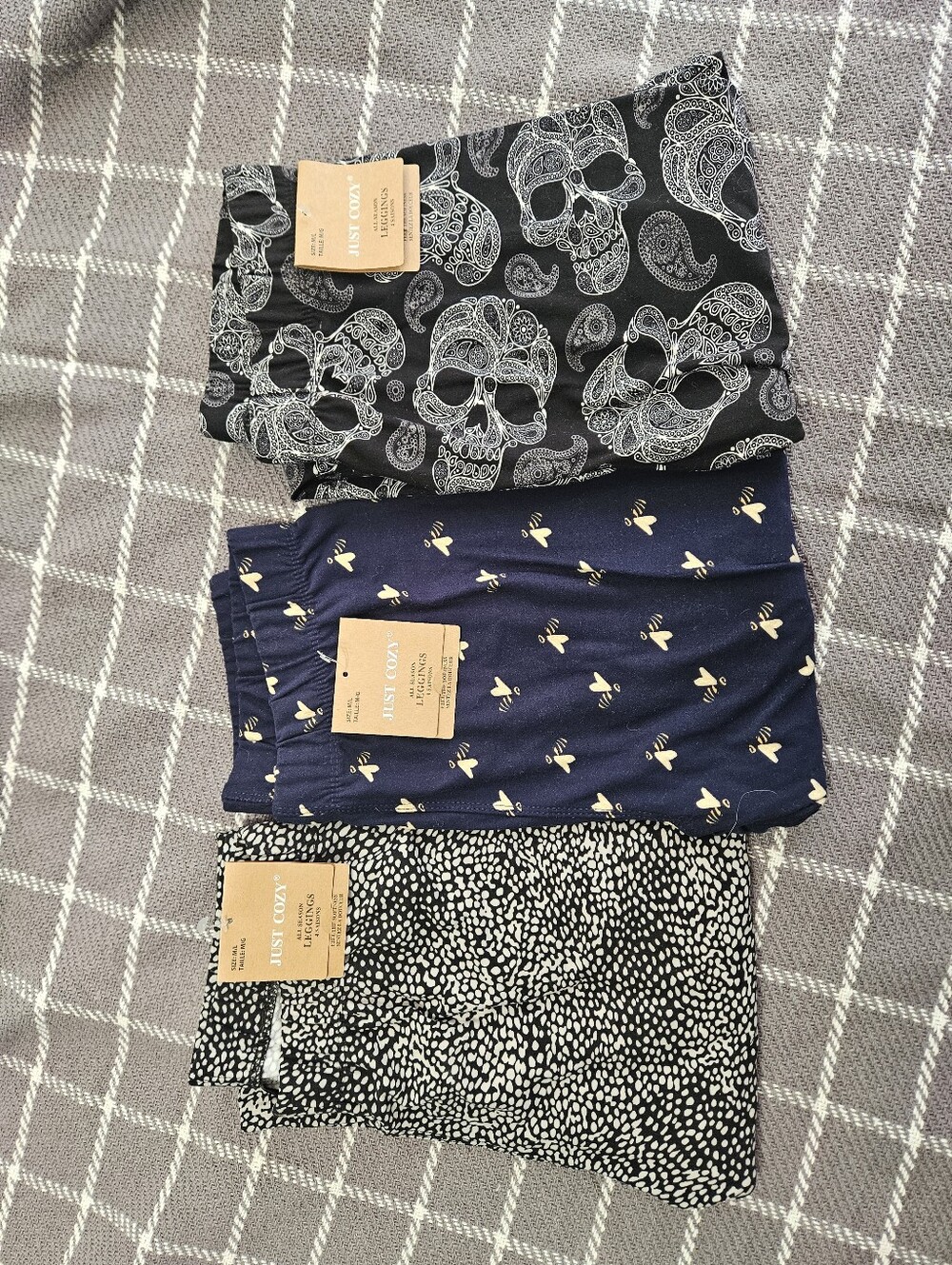 New Just Cozy Lot Patterned Leggings (3 PAIR)